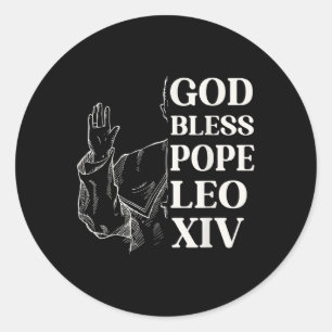 Habemus Papam Neuer Papst 2025 Gott segne Papst Le Runder Aufkleber