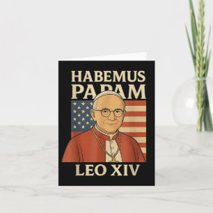 Habemus Papam Papst Leo Xiv Amerikanische Flagge K Karte