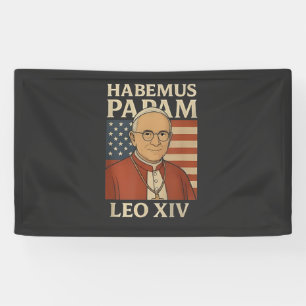 Habemus papam Papst Leo XIV Christentum  Banner