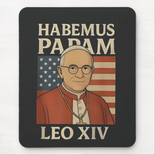 Habemus papam Papst Leo XIV Christentum  Mousepad