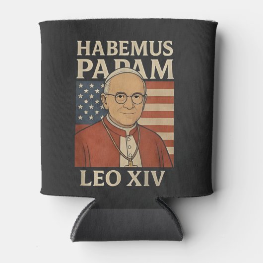 Habemus papam Papst Leo XIV Christliche Kirche Dosenkühler (Vorderseite)