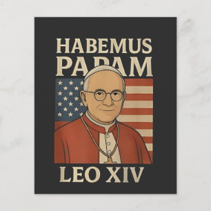 Habemus papam Papst Leo XIV Christliche Kirche Flyer