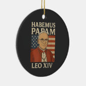 Habemus papam Papst Leo XIV Christliche Kirche Keramik Ornament (Rechts)