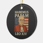 Habemus papam Papst Leo XIV Christliche Kirche Keramik Ornament (Links)