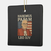 Habemus papam Papst Leo XIV Christliche Kirche Keramikornament (Links)