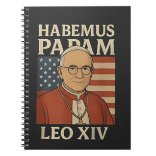Habemus papam Papst Leo XIV Christliche Kirche Notizblock