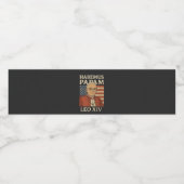 Habemus papam Papst Leo XIV Christliche Kirche Wasserflaschenetikett (Einzelnes Label)