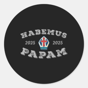 Habemus Papam Pope Election 2025 Leon Xiv Runder Aufkleber