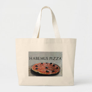 Habemus Pizza Tote Bag Jumbo Stoffbeutel