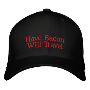 Haben Bacon Will Reisetyppografie Bestickte Baseballkappe