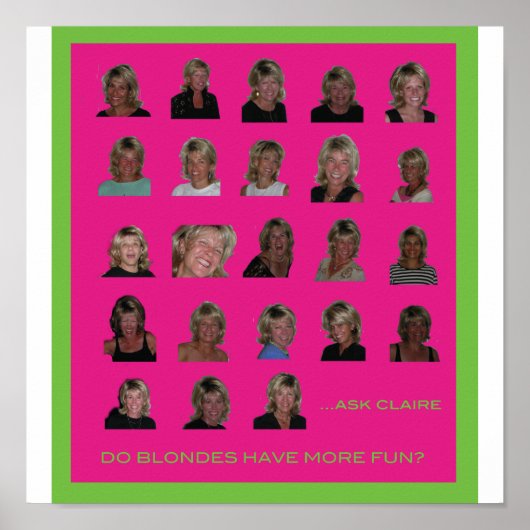 Haben Blondinen mehr Spaß? Poster (Vorne)