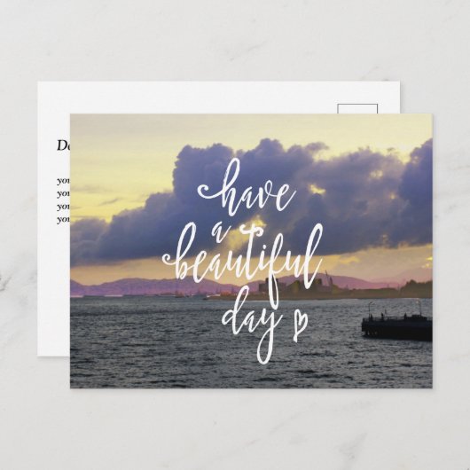 haben eine schöne Tageskarte Postkarte (Vorne/Hinten)