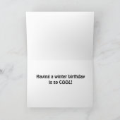 HABEN EINEN "COOLEN" WINTERGEBURT KARTE (Innenseite)