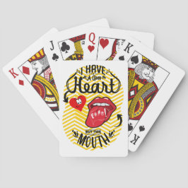 haben einen guten Mund Spielkarten