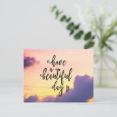 haben einen schönen Tag Postkarte (Stehend Vorderseite)