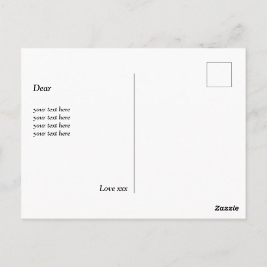 haben einen schönen Tag Postkarte (Rückseite)