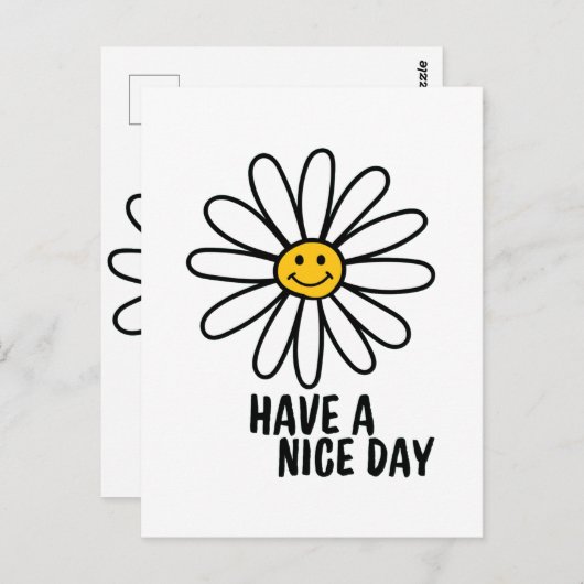 HABEN EINEN SCHÖNEN TAG POSTKARTE (Vorne/Hinten)
