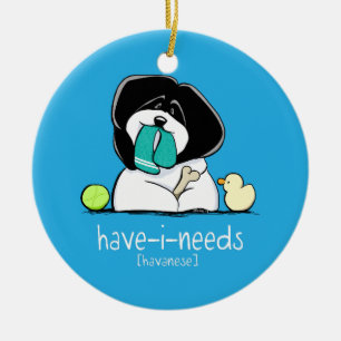 Haben-ich-Bedarf Havanese mutige Weg-Leine Art™ Keramikornament