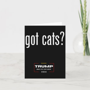 Haben Katzen, die die Katzen der Hunde fressen - T Karte