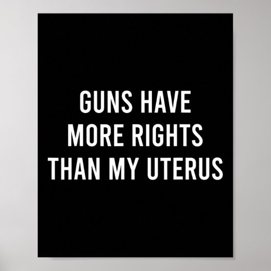 haben mehr Rechte als meine Uterus Pro-Wahl Femini Poster (Vorne)