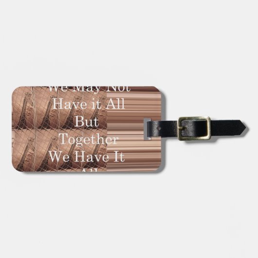 Haben Sie alles Giraffe Safari Hakuna Matata gewob Gepäckanhänger (Vorderseite horizontal)