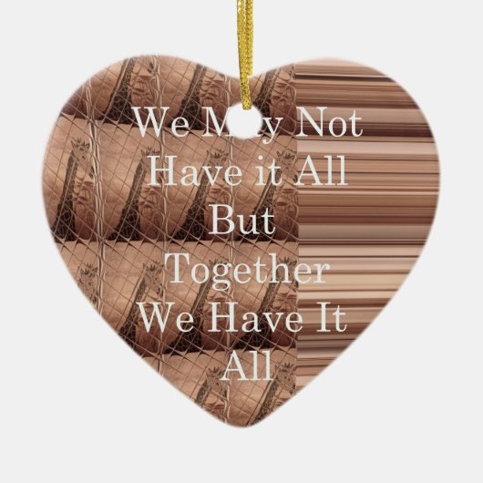 Haben Sie alles Giraffe Safari Hakuna Matata gewob Keramikornament (Vorne)