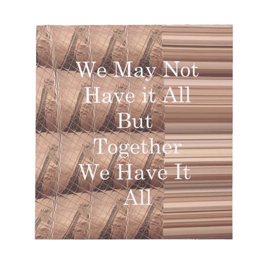 Haben Sie alles Giraffe Safari Hakuna Matata gewob Notizblock (Vorderseite)