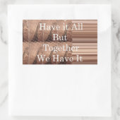 Haben Sie alles Giraffe Safari Hakuna Matata gewob Rechteckiger Aufkleber (Tasche)