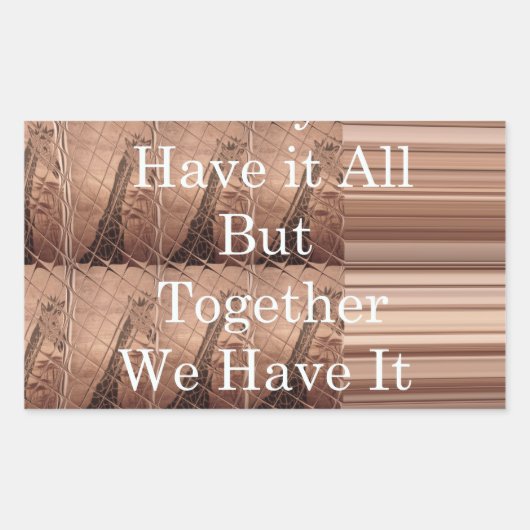 Haben Sie alles Giraffe Safari Hakuna Matata gewob Rechteckiger Aufkleber (Vorderseite)