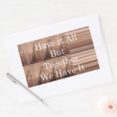 Haben Sie alles Giraffe Safari Hakuna Matata gewob Rechteckiger Aufkleber (Umschlag)