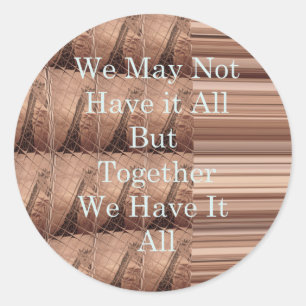 Haben Sie alles Giraffe Safari Hakuna Matata gewob Runder Aufkleber