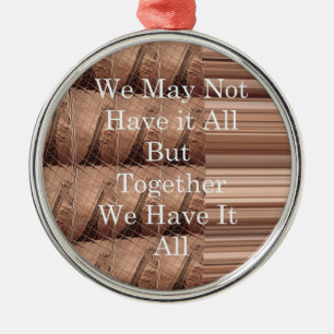 Haben Sie alles Giraffe Safari Hakuna Matata gewob Silbernes Ornament