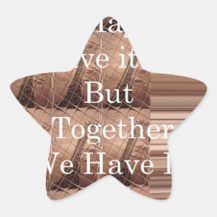 Haben Sie alles Giraffe Safari Hakuna Matata gewob Stern-Aufkleber