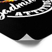 Haben Sie Badminton Attitude Funny Badminton Poster (Ecke)