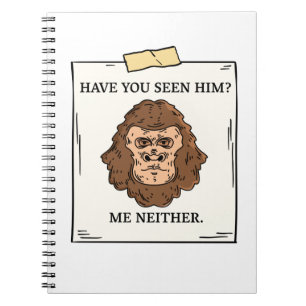Haben Sie Bigfoot Me weder Kryptozoologie noch Kry Notizblock
