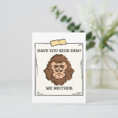 Haben Sie Bigfoot Me weder Kryptozoologie noch Kry Postkarte (Stehend Vorderseite)
