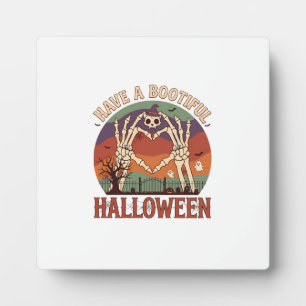 Haben Sie Bootiful Halloween Skelett Hände Katze S Fotoplatte