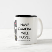 HABEN SIE CAMERA.WILL REISE. FANTASTISCHE TASSE! ZWEIFARBIGE TASSE (VorderseiteRechts)