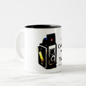 HABEN SIE CAMERA.WILL REISE. FANTASTISCHE TASSE! ZWEIFARBIGE TASSE (Vorderseite Links)