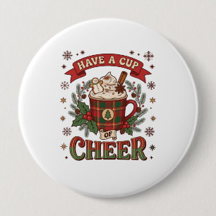 Haben Sie Cup Cheer Weihnachten Karo-Mug Heiße Sch Button