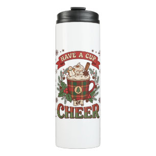 Haben Sie Cup Cheer Weihnachten Karo-Mug Heiße Sch Thermosbecher