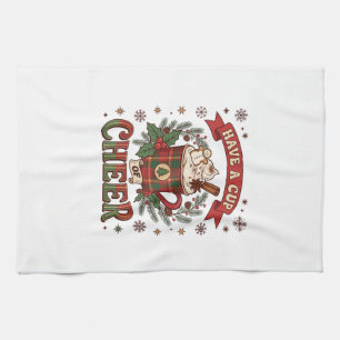 Haben Sie Cup Cheer Weihnachten Karo Tasse Heiße S Geschirrtuch
