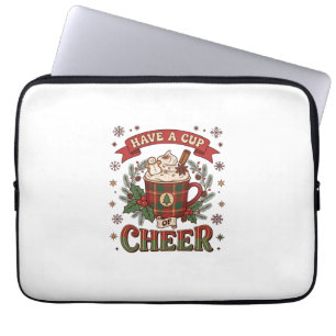 Haben Sie Cup Cheer Weihnachten Karo Tasse Heiße S Laptopschutzhülle