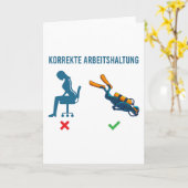 Haben Sie das Arbeitshaltung Scuba Diver Apparel F Karte (Gelbe Blume)