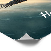 Haben Sie den Mut, alleine zu fliegen | Poster (Ecke)