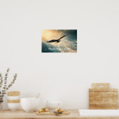 Haben Sie den Mut, alleine zu fliegen | Poster (Küche)