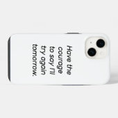 Haben Sie den Mut iPhone Fall Hülle (Rückseite (Horizontal))