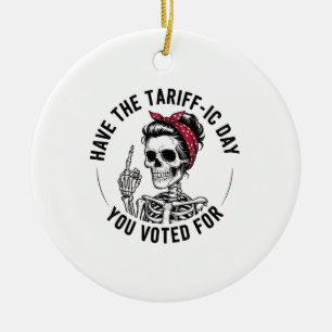 Haben Sie den Tarrafic-Tag, für den Sie gestimmt h Keramik Ornament
