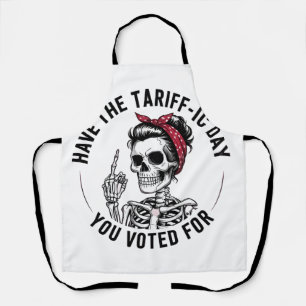 Haben Sie den zielgerichteten Tag, an dem Sie für  Schürze