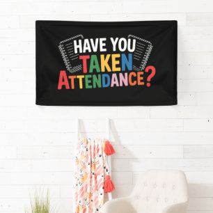 Haben Sie die Anwesenheit zurück zur Schule genomm Banner